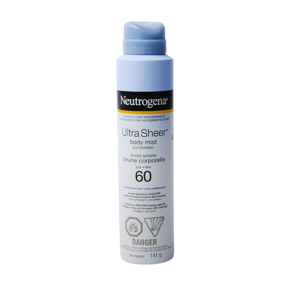 NEUTROGENA ULTRA SHEER SPF 60 BODY MIST 141G
