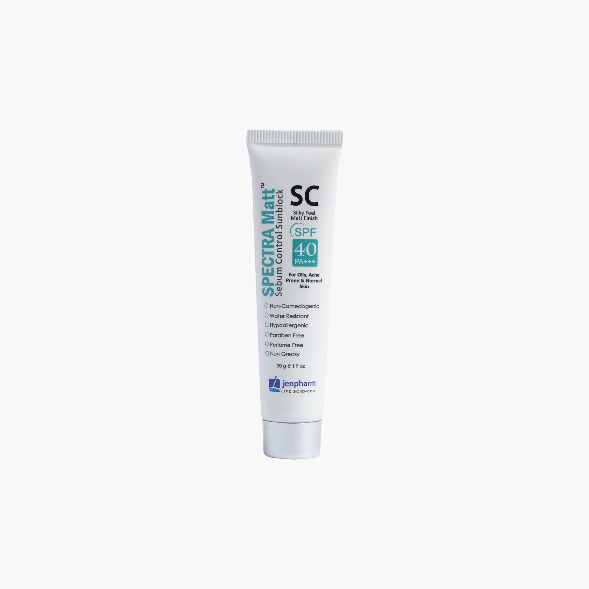 Jenpharm Spectra Matt Sebum Control Sunblock SPF40 PA+++ 30gm