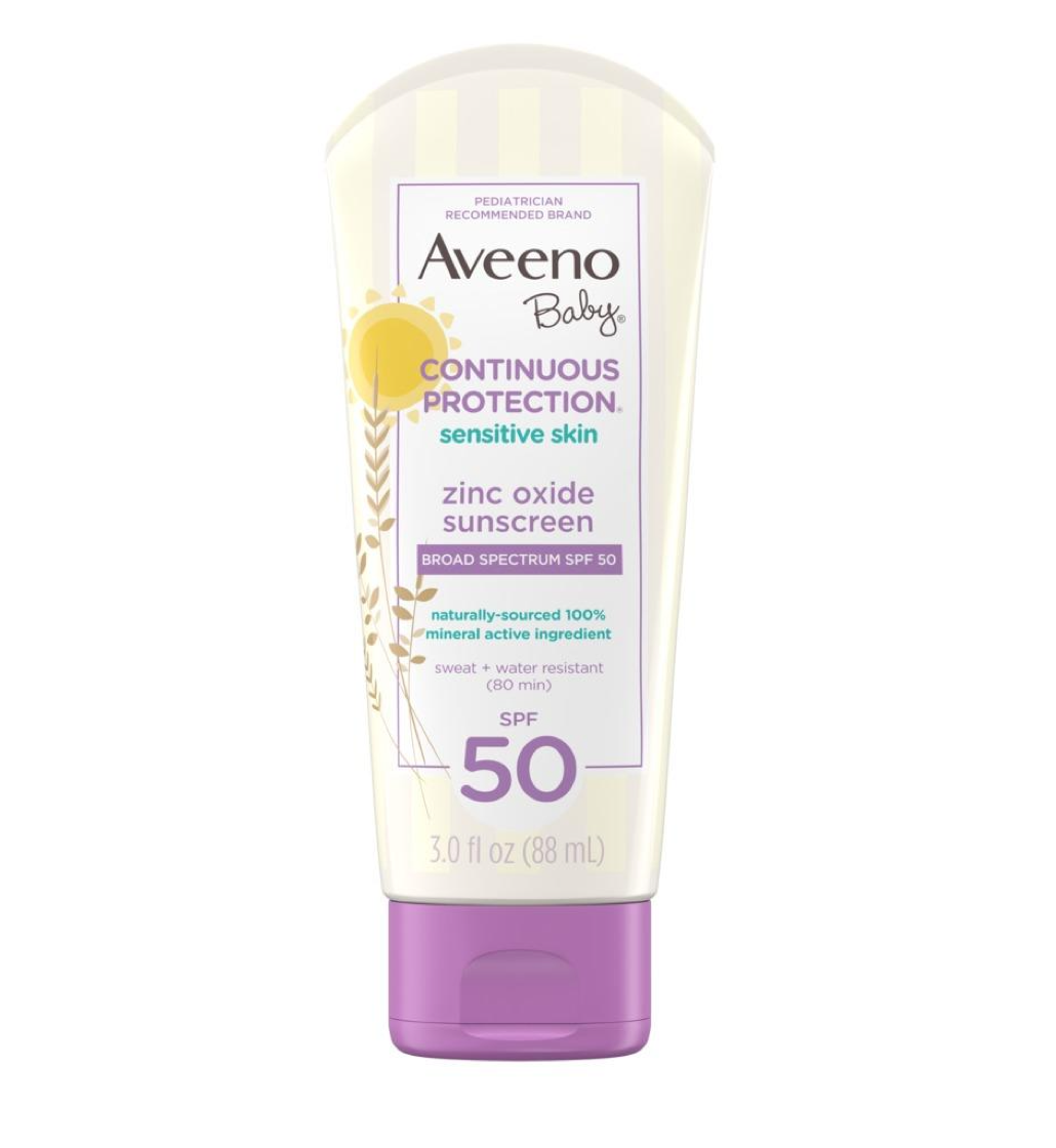 Aveeno Baby Continuous Protection Sensitive Skin Sunscreen SPF 50