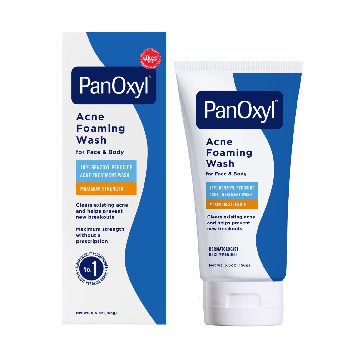 PanOxyl Acne Foaming Wash Benzoyl Peroxide 10% Maximum Strength (156g)