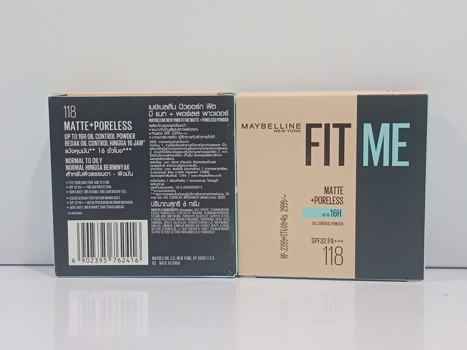 Maybelline - Fit Me Matte & Poreless Compact Powder - 118 Light Beige